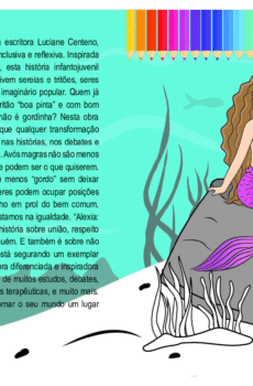 Alexia: A Sereia que Mudou um Reino – Versão para Colorir