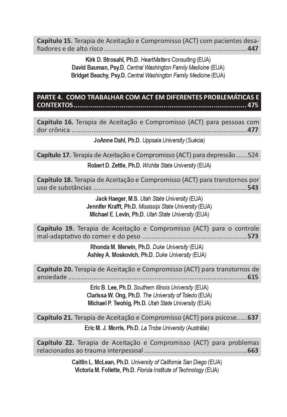 Manual Internacional de Terapia de Aceitação e Compromisso - Imagem 6